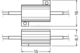 Osram 5W 12V LED Canbus Control ellenállás Osram 5W 12V LED Canbus Control ellenállás